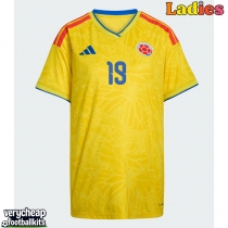 Colombia Rafael Santos Borre #19 Replica Home Shirt Ladies World Cup 2026 Short Sleeve